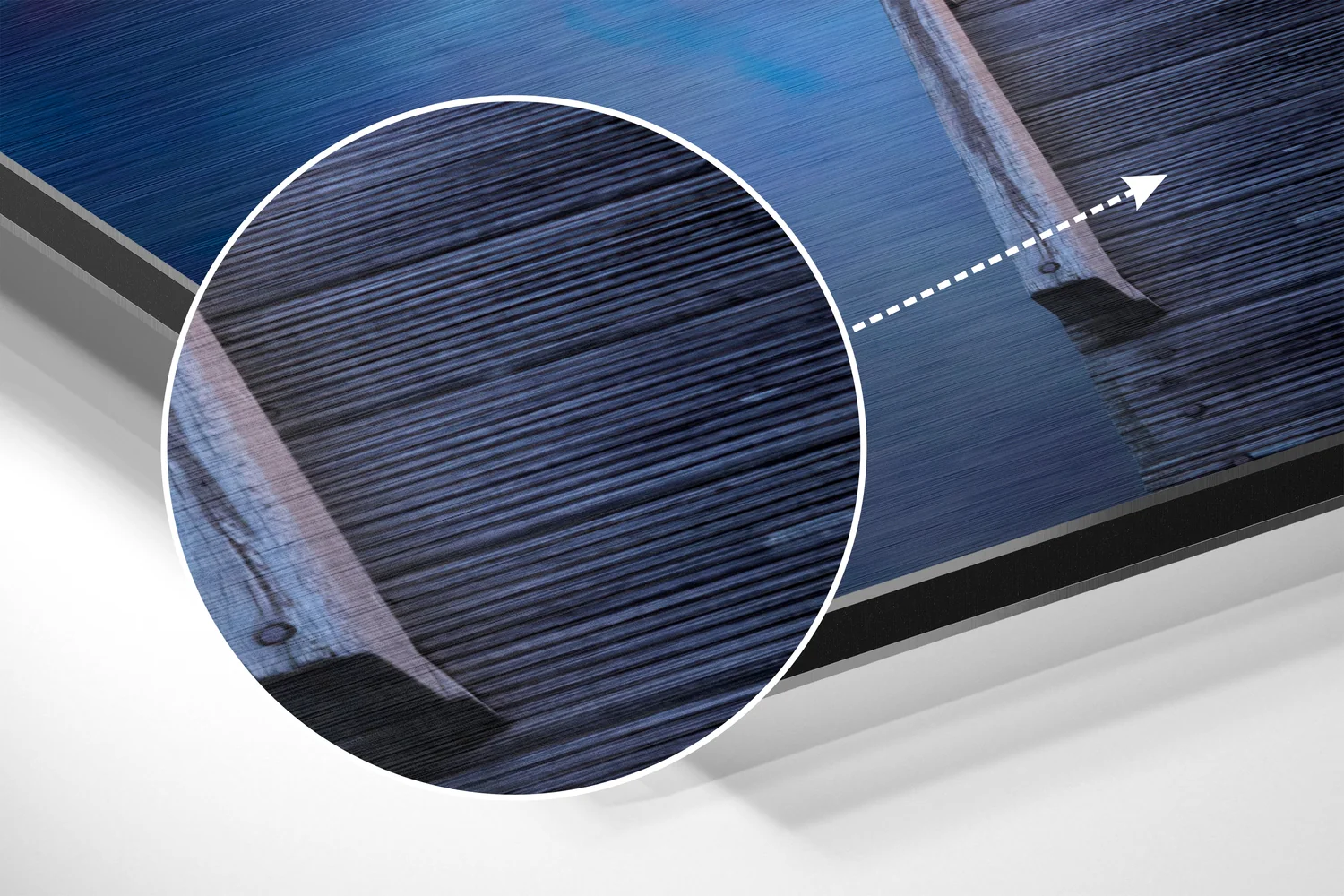 Quay Brushed Aluminium Dibond Wall Art - Image 3