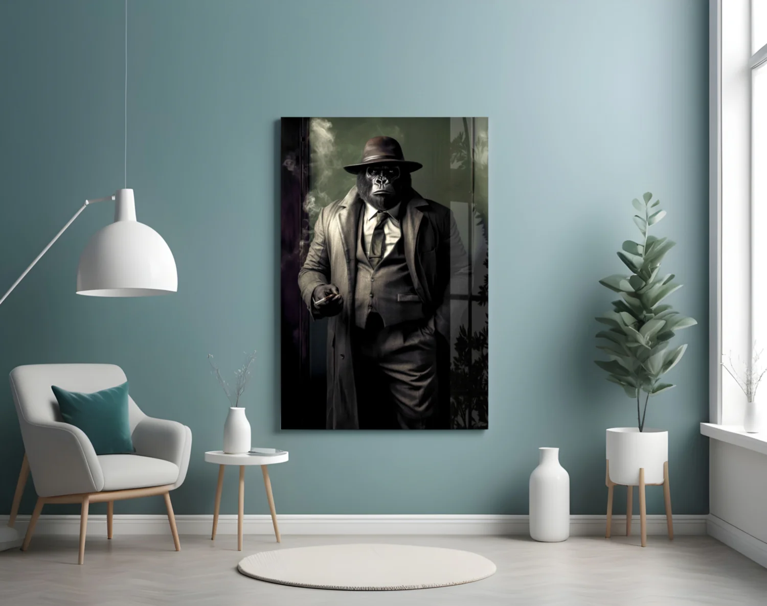 Mr, Inspector Glass Wall Art|| Designer's Collection - Image 5