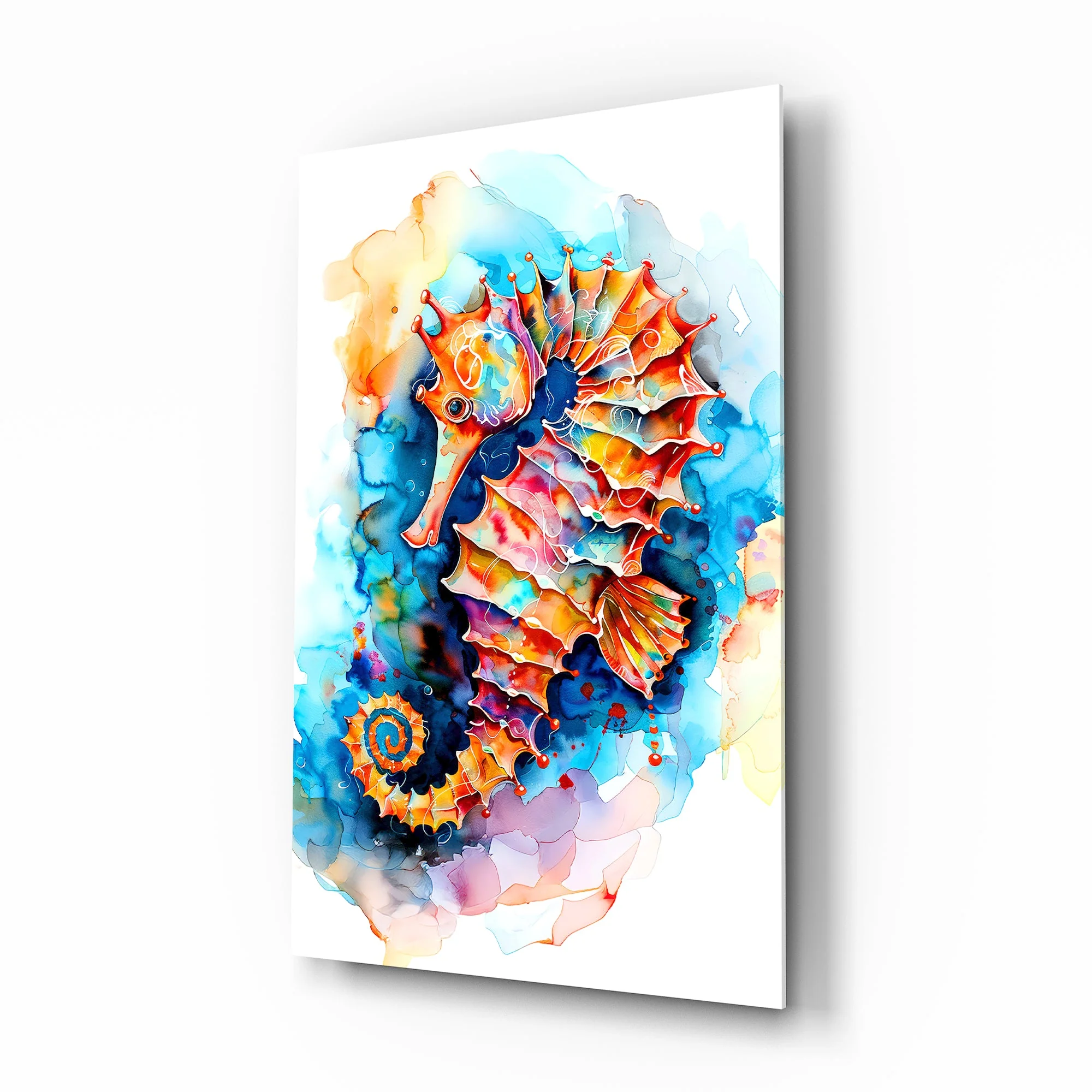 Radiant Ocean Spirit Glass Wall Art