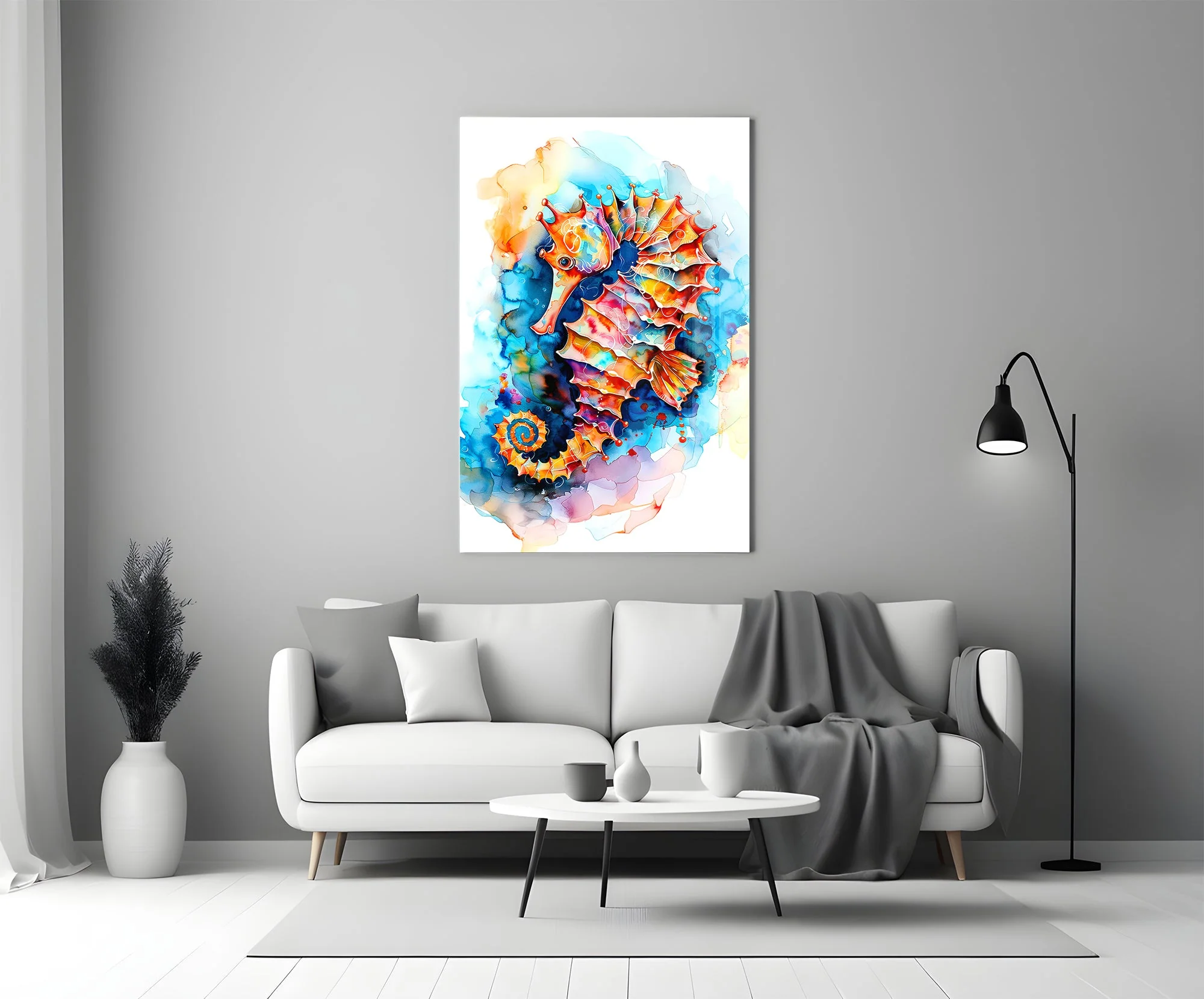 Radiant Ocean Spirit Glass Wall Art - Image 5