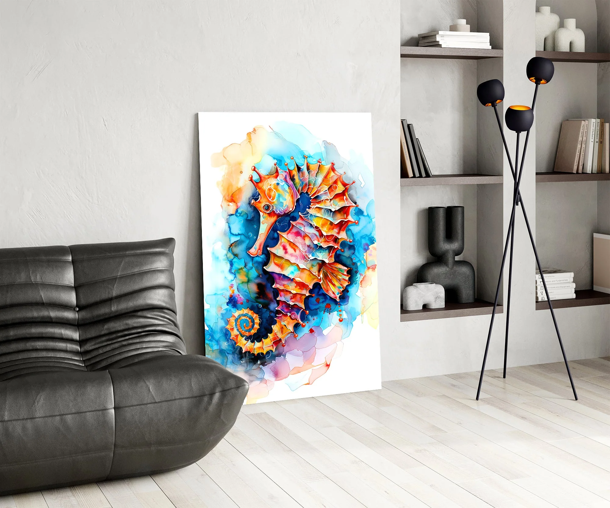 Radiant Ocean Spirit Glass Wall Art - Image 6