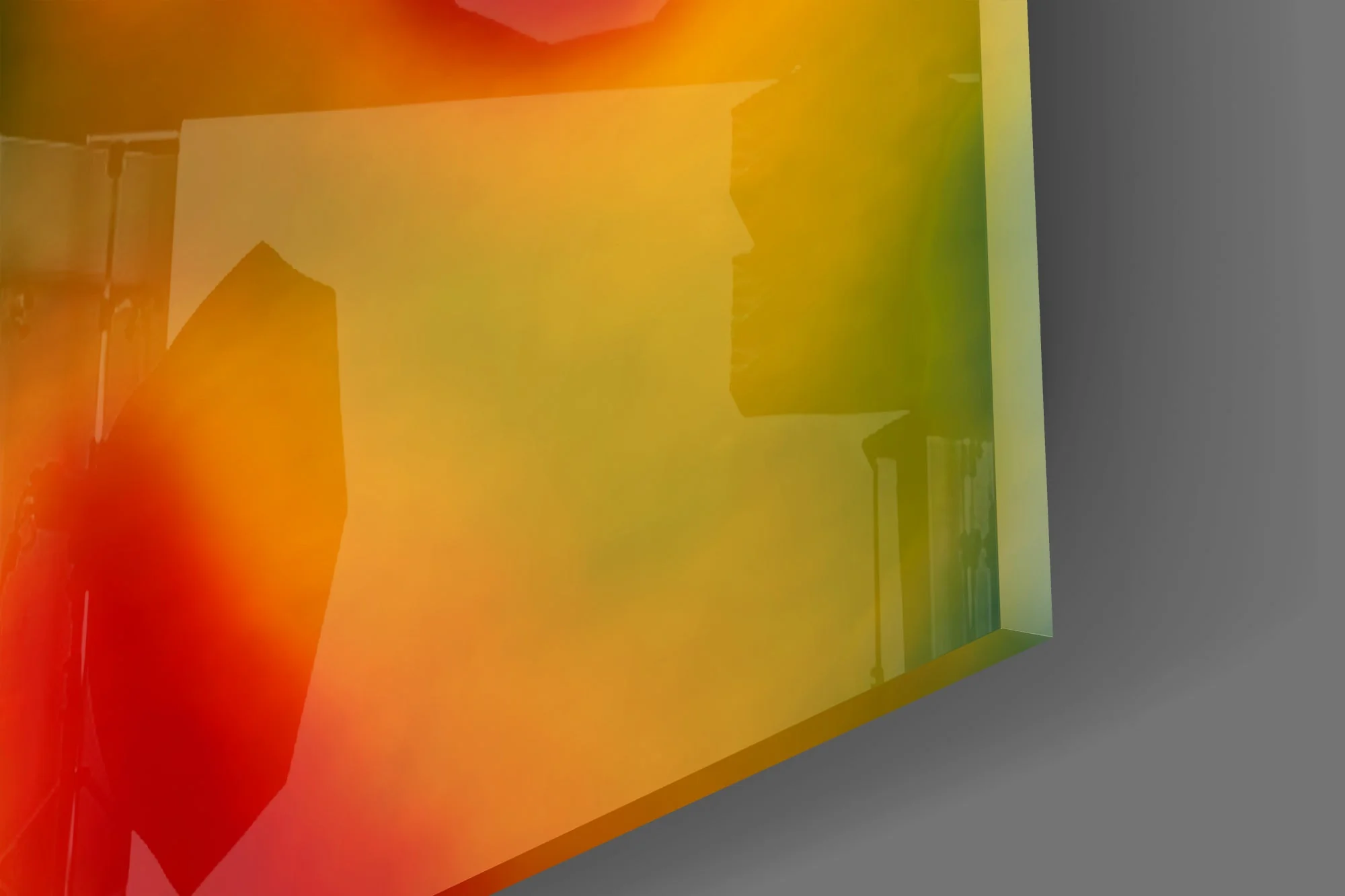 Radiant Thermal Form Glass Wall Art - Image 3