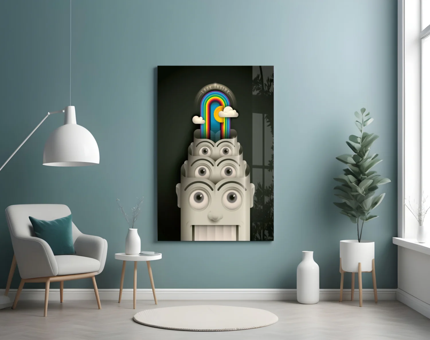 Rainbow Machine Glass Wall Art - Image 5