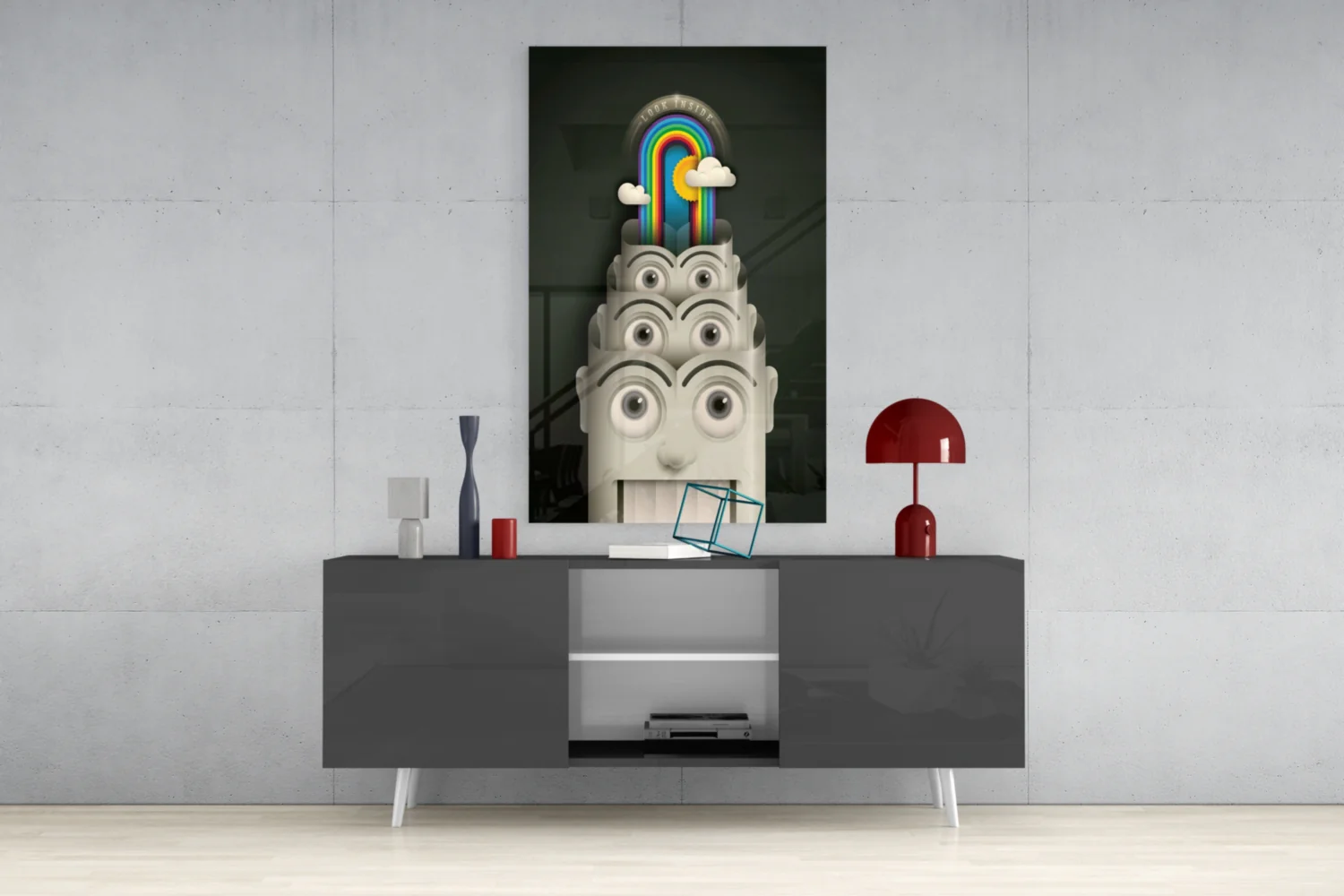 Rainbow Machine Glass Wall Art - Image 9