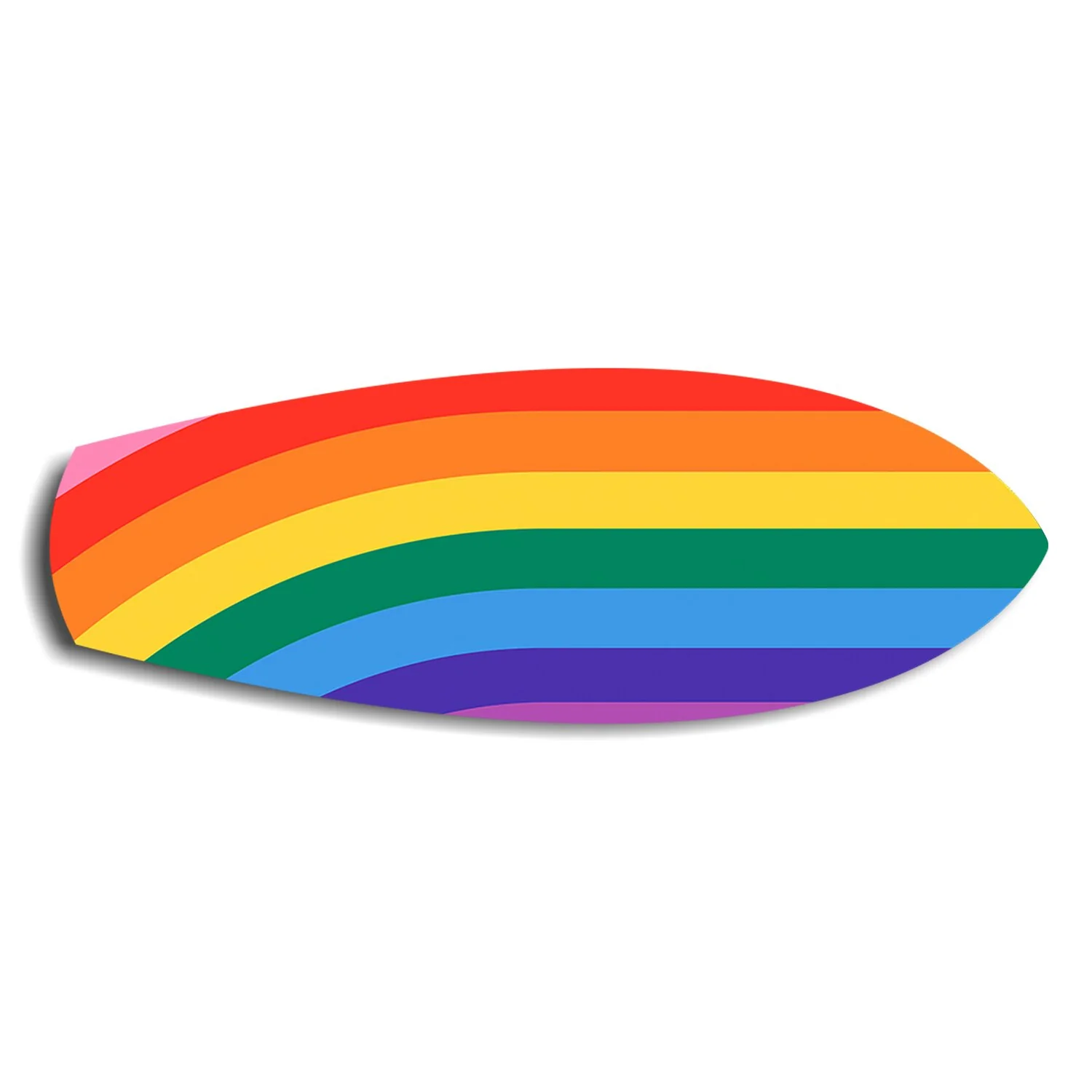 Rainbow Pride Stripes Glass Wall Art