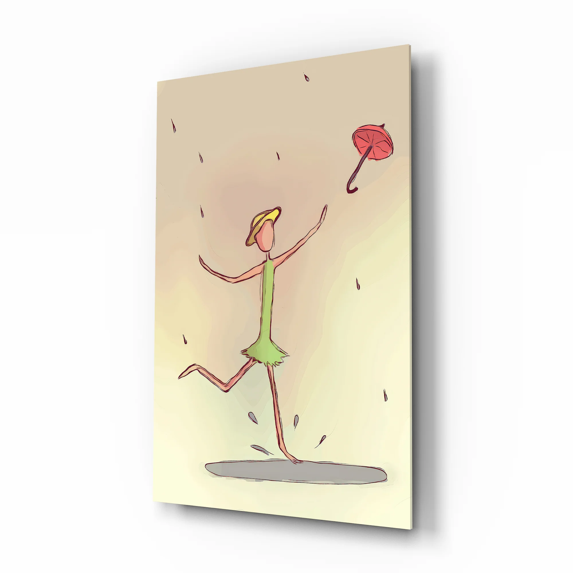 Rainy Day Dancer Glass Wall Art - Image 2