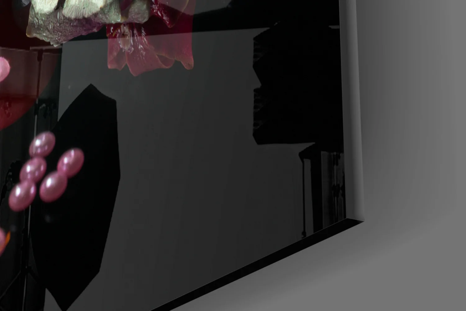 Red Candles Zen Stones Glass Wall Art - Image 8