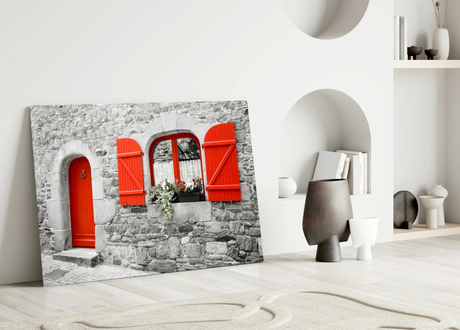 Red Door Glass Wall Art - Image 4