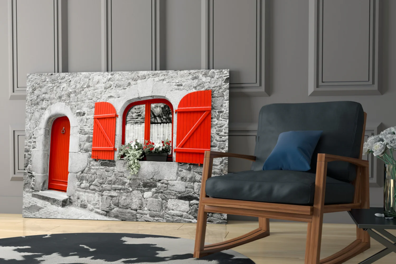 Red Door Glass Wall Art - Image 7