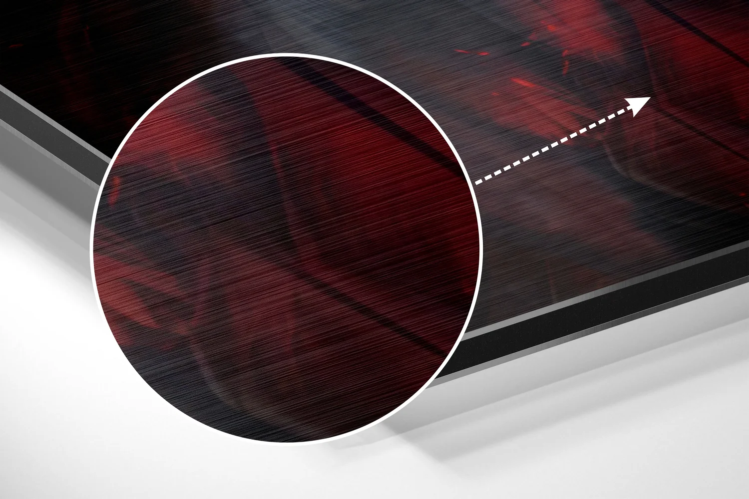 Red Eagle Brushed Aluminum Dibond Wall Art - Image 3