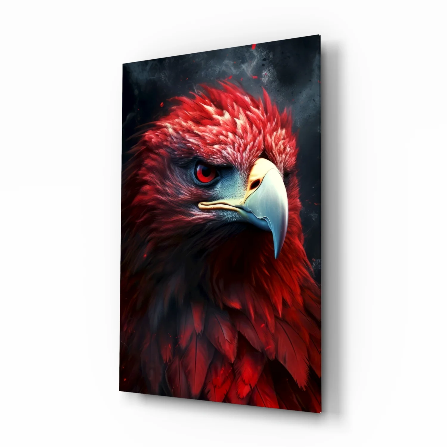 Red Eagle Glass Wall Art|| Designer's Collection - Image 2