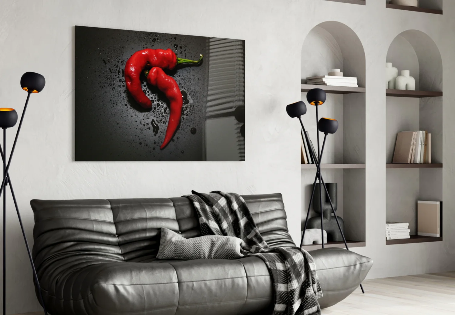 Red Pepper Glass Wall Art - Image 4
