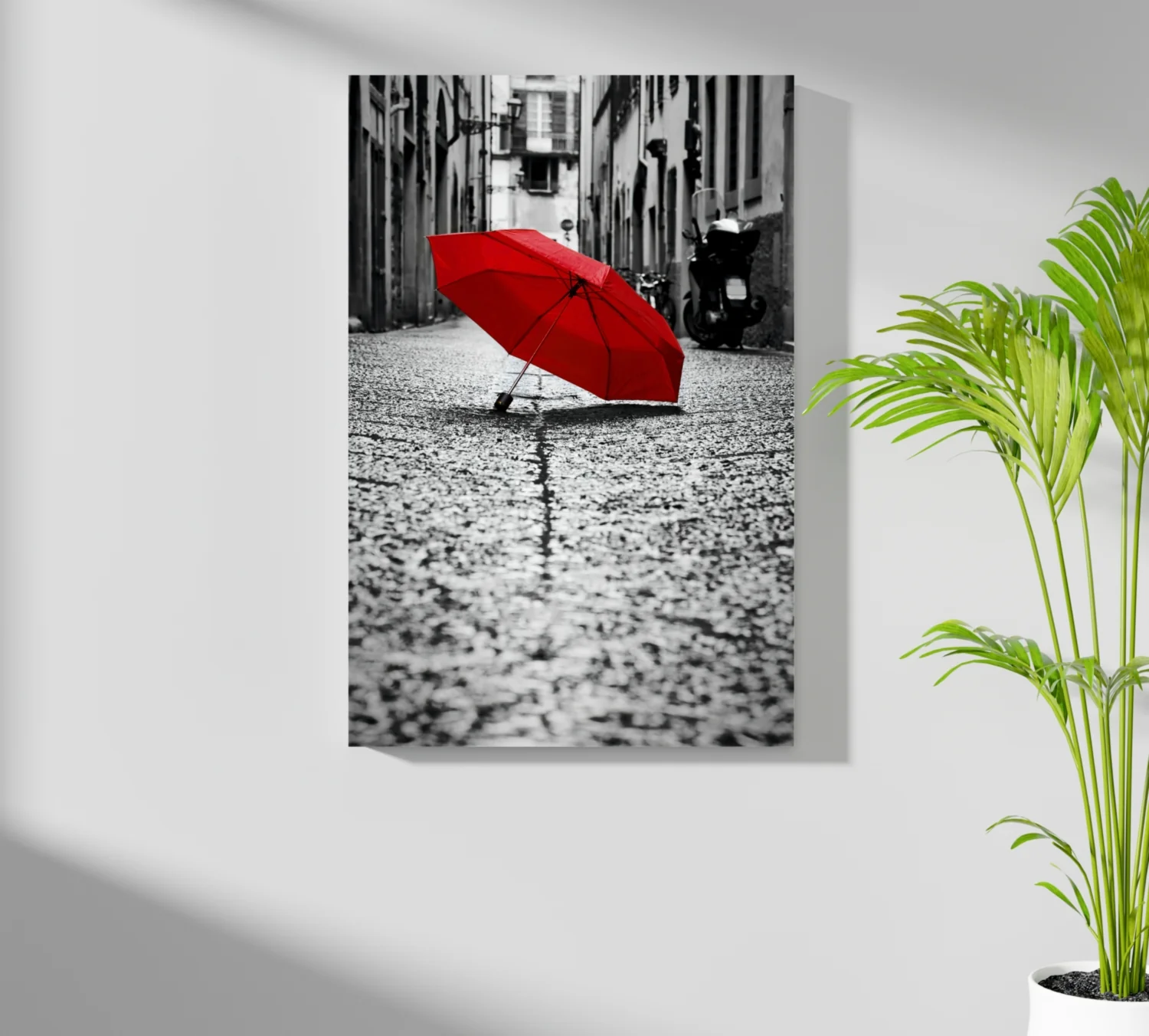 Red Umbrella Aluminum Print - Image 7