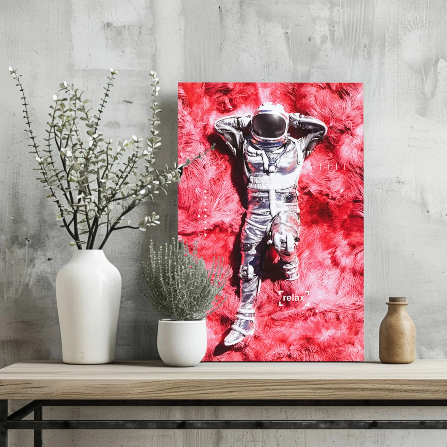 Rest Time For Astronaut Aluminum Print - Image 2