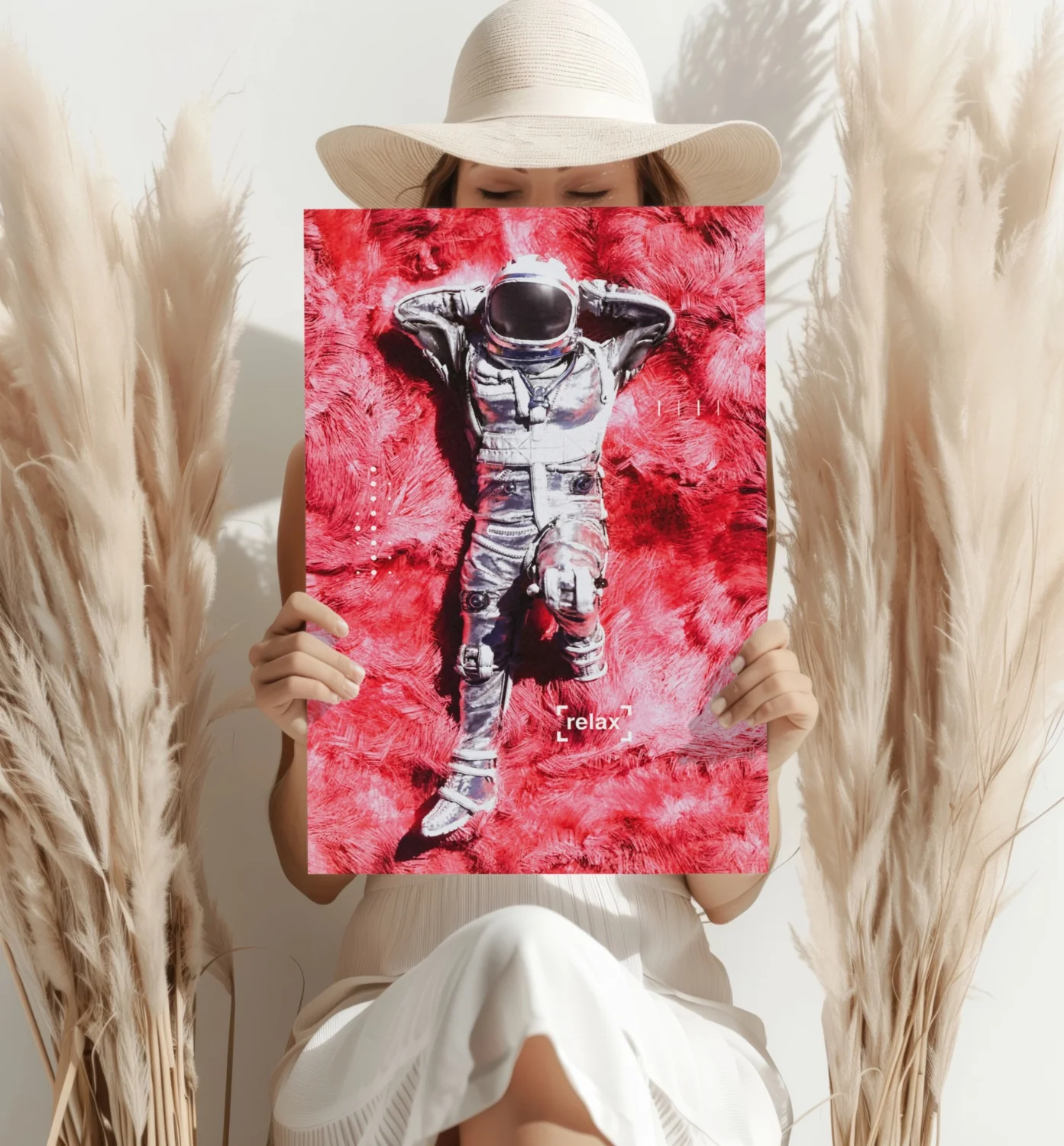 Rest Time For Astronaut Aluminum Print - Image 4