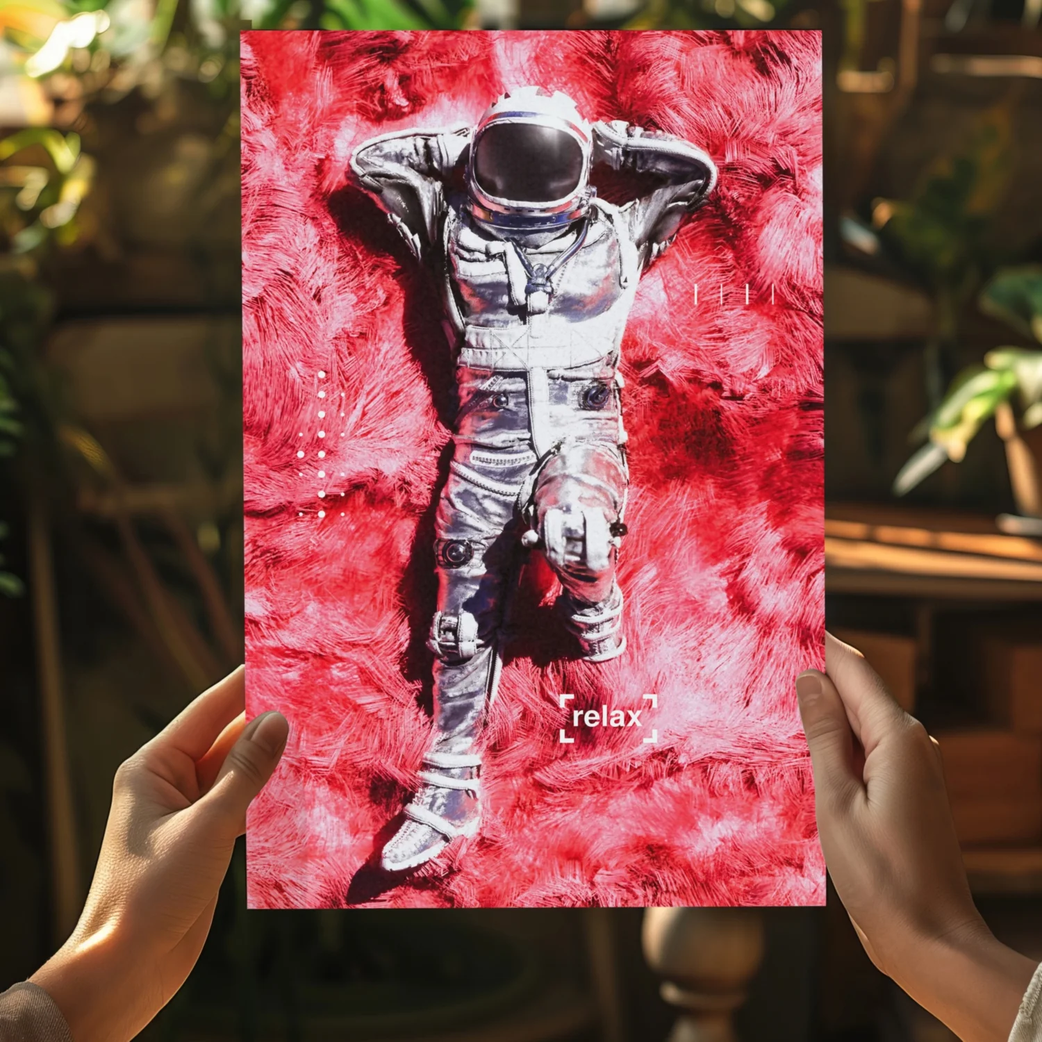 Rest Time For Astronaut Aluminum Print - Image 5