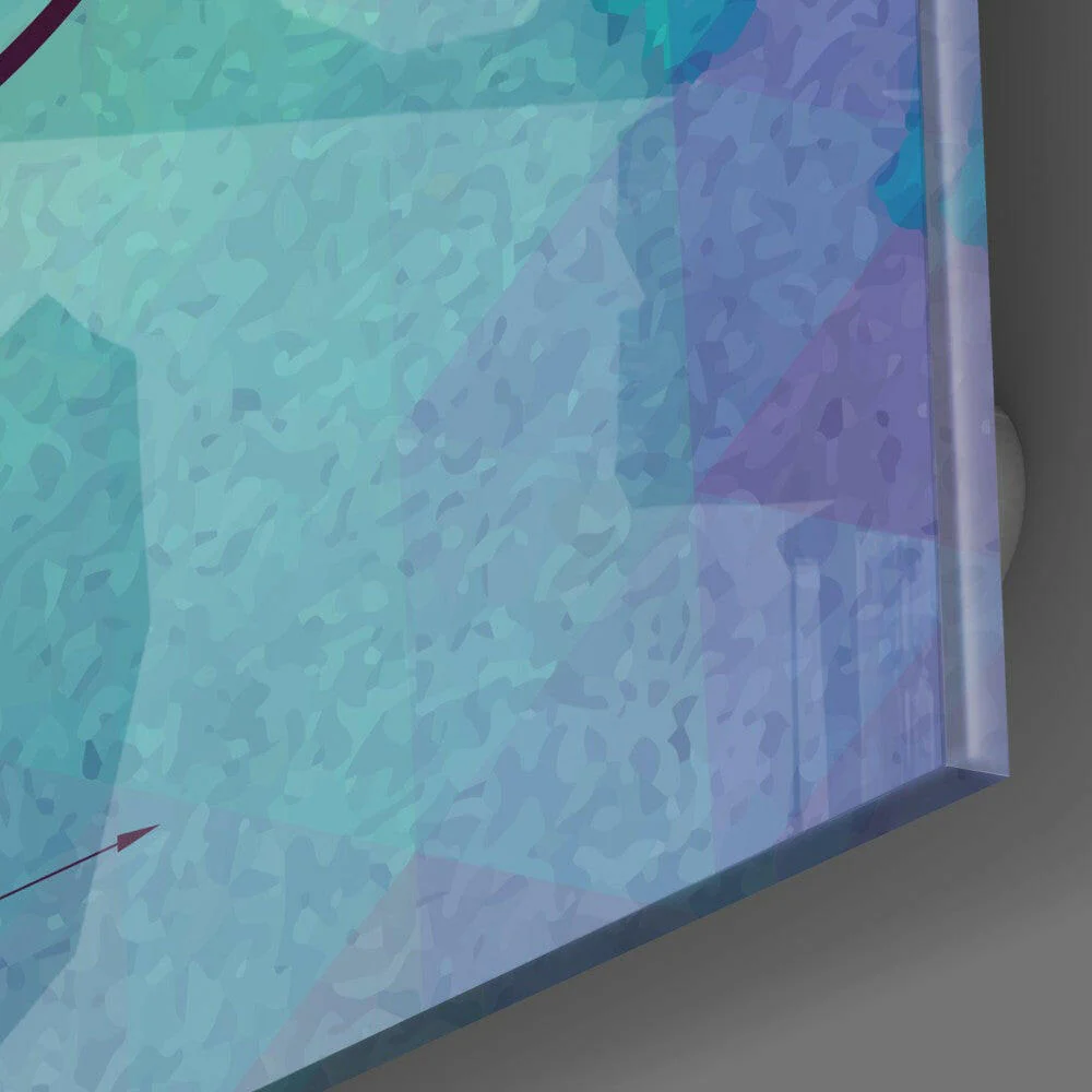 Retro Bicycle Glass Wall Art - Image 3