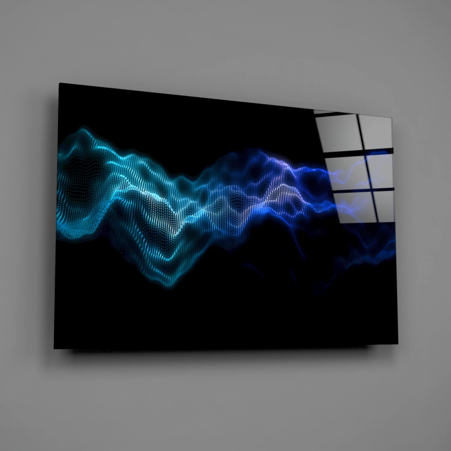 Rhythmic Fog Glass Wall Art - Image 2