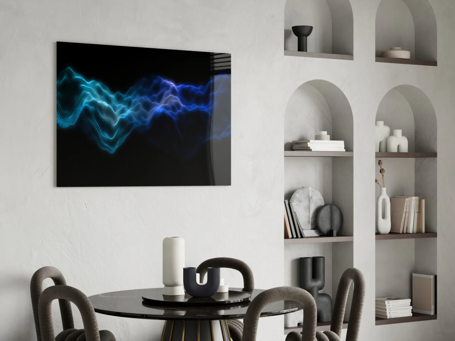 Rhythmic Fog Glass Wall Art - Image 5