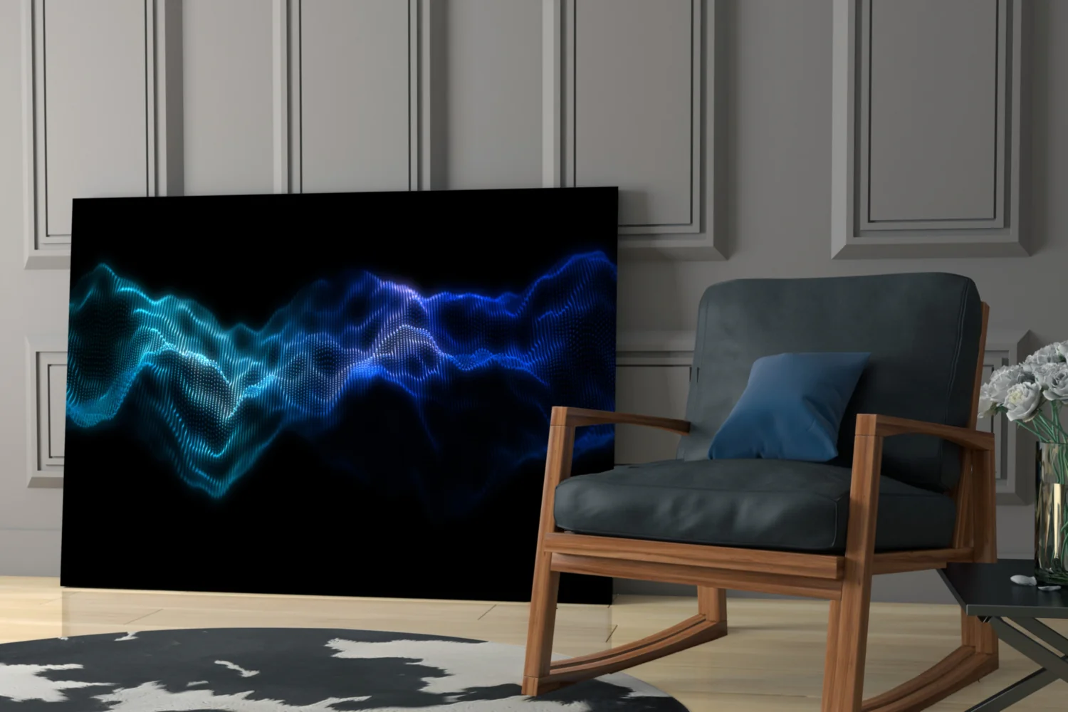 Rhythmic Fog Glass Wall Art - Image 6