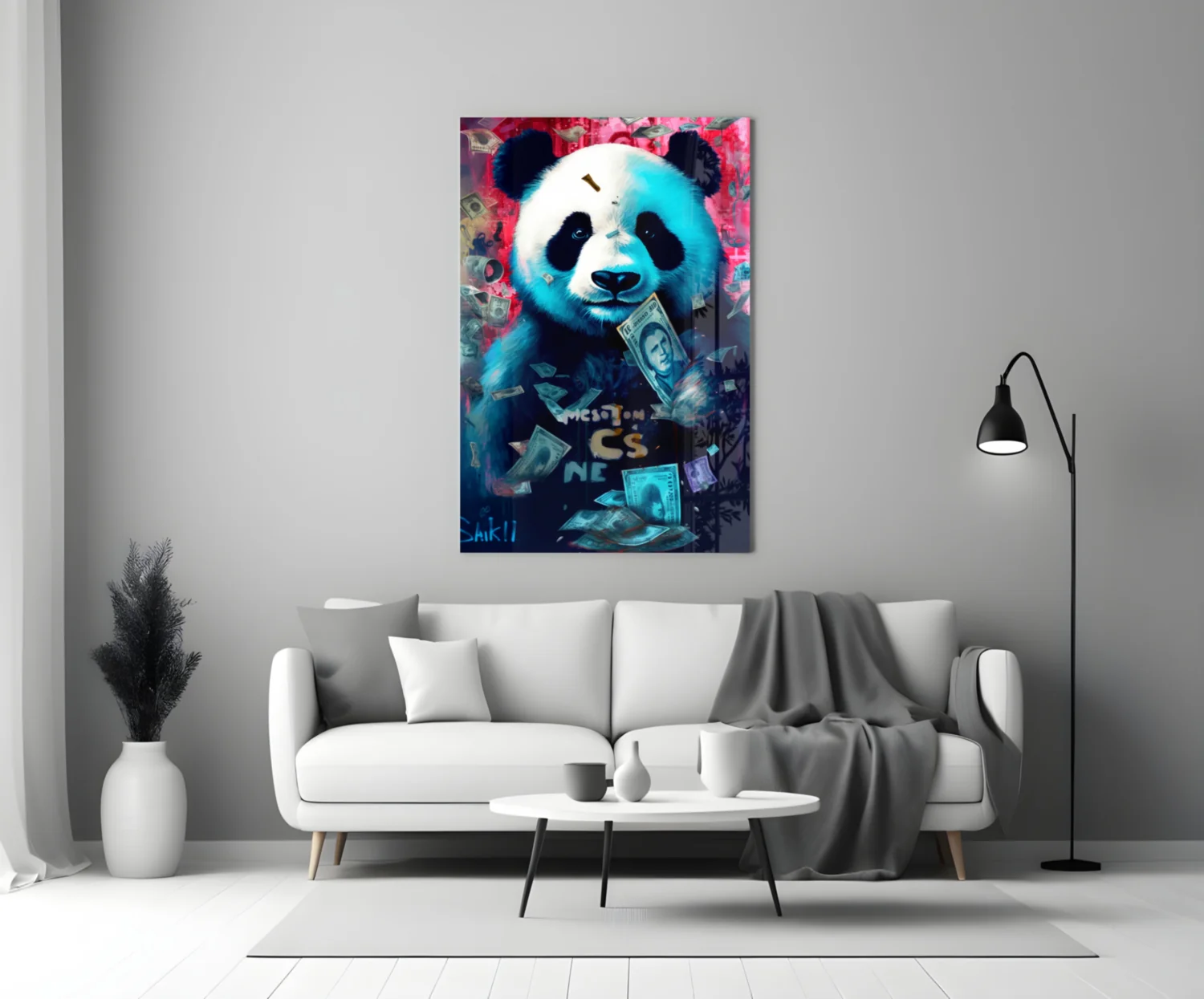 Rich Panda Glass Wall Art || Designer Collection - Image 3