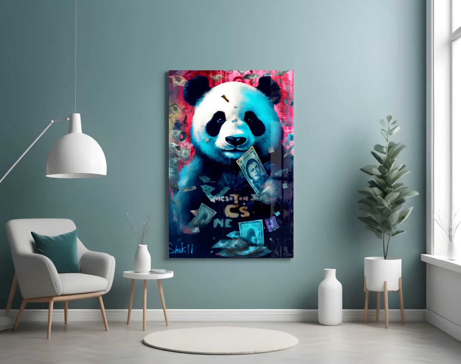 Rich Panda Glass Wall Art || Designer Collection - Image 4