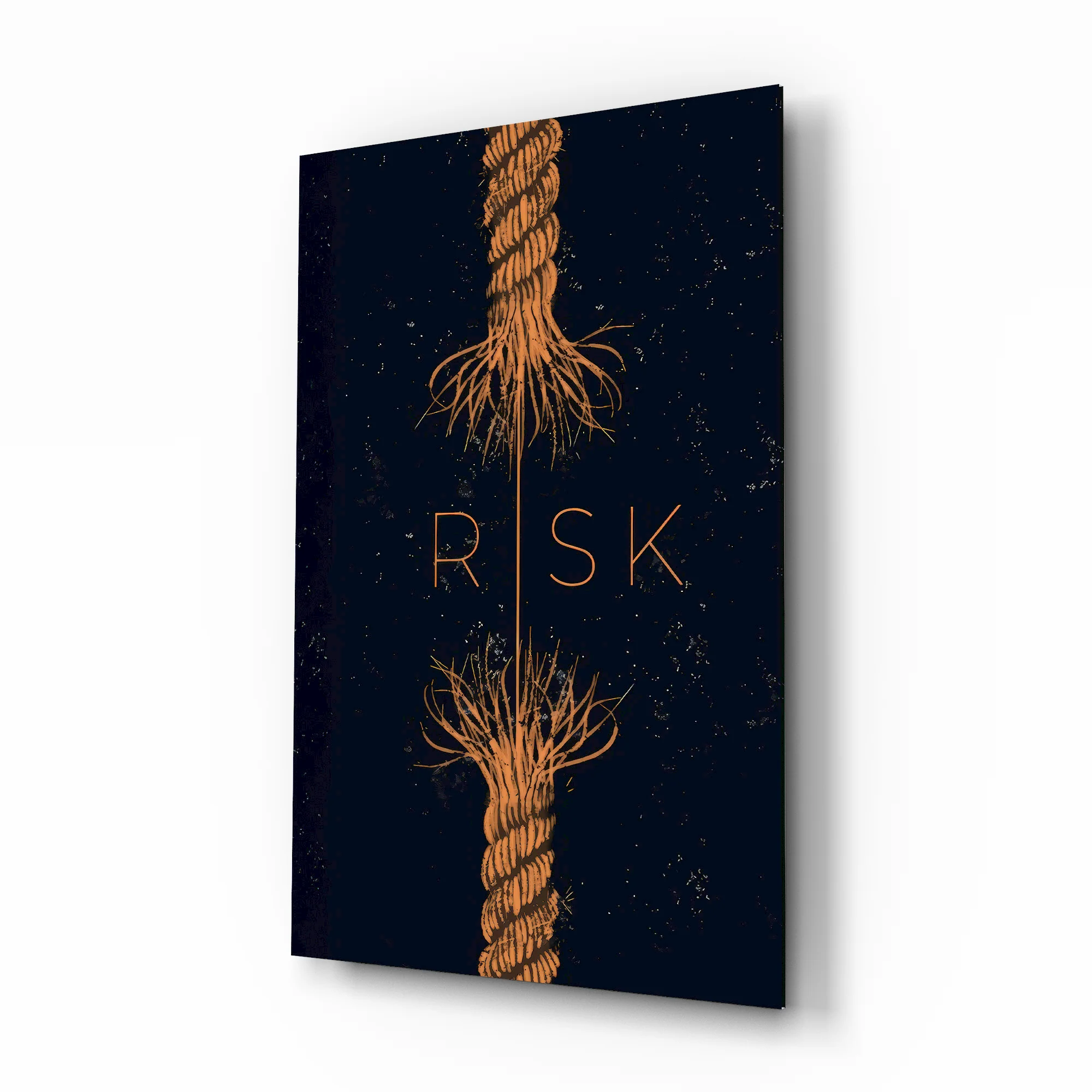 Risk Tangled Rope Glass Wall Art - Image 2