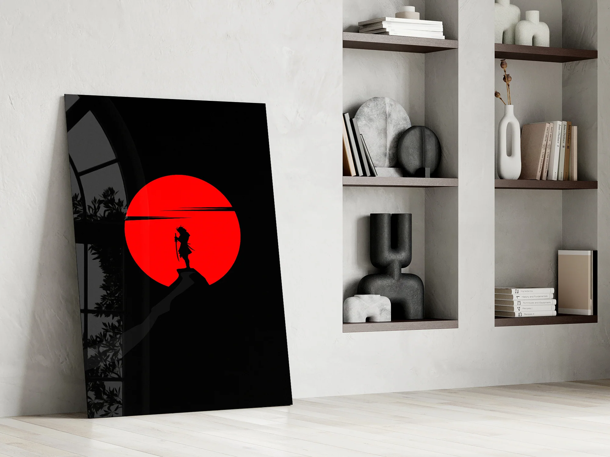 Samurai Sunset Glass Wall Art - Image 7