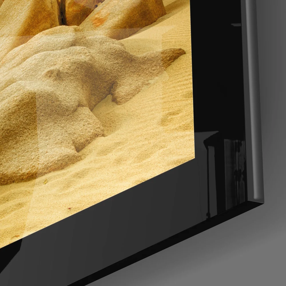 Sand and Rocks Glass Wall Art - Image 3