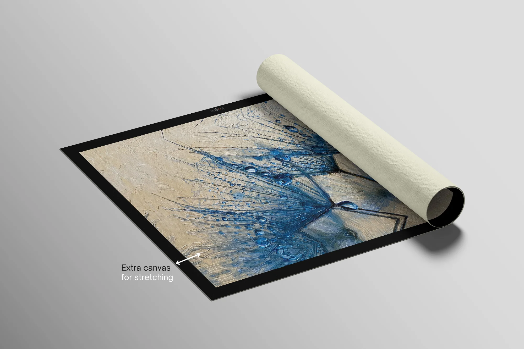 Sapphire Dew Dandelion — 3D Haptic Embossed High-Gloss Luxury Wall Art - Image 7
