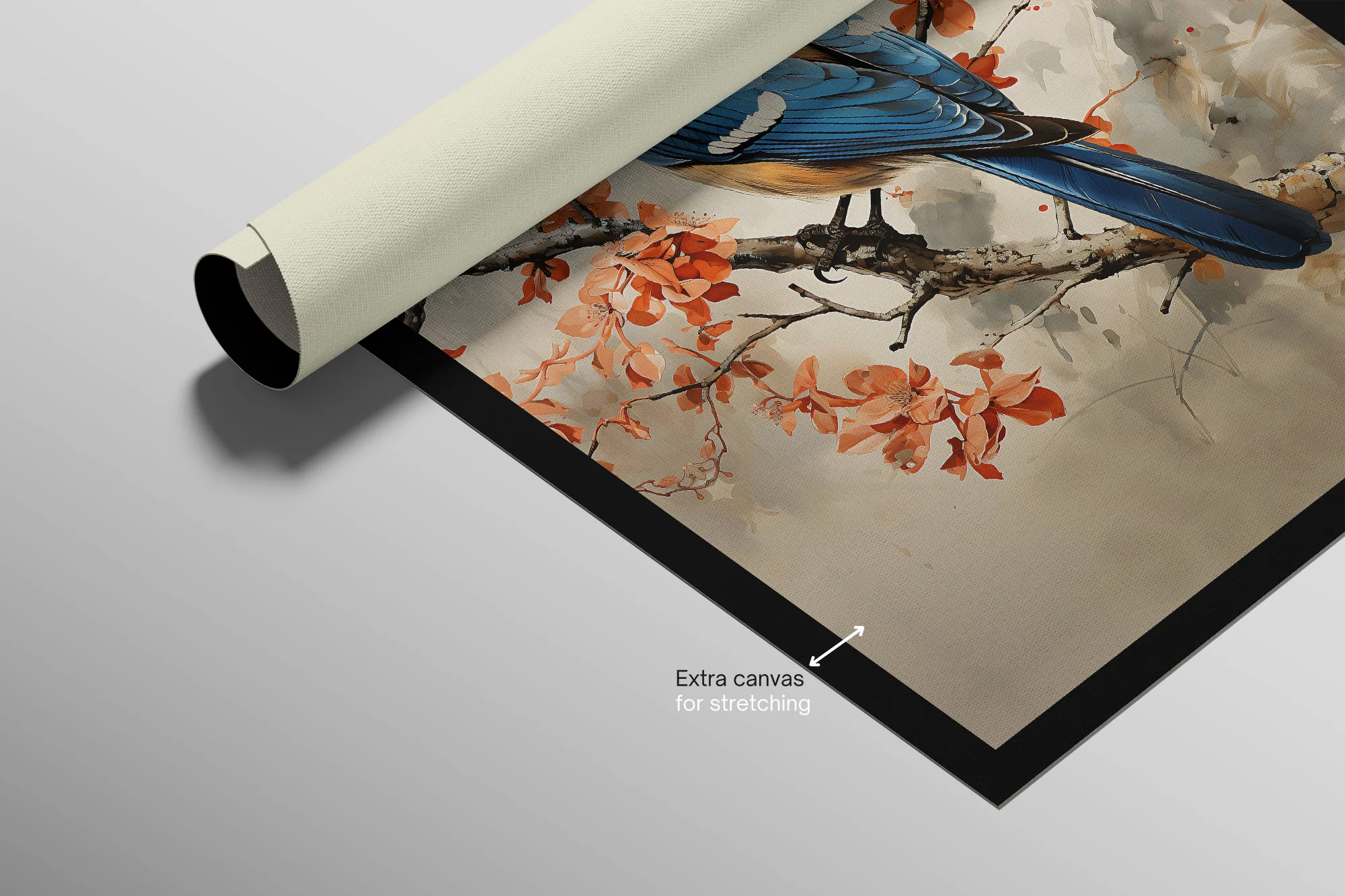 Sapphire Songbird — Haptic 3D Embossed + High-Gloss Lacquer Print - Image 10