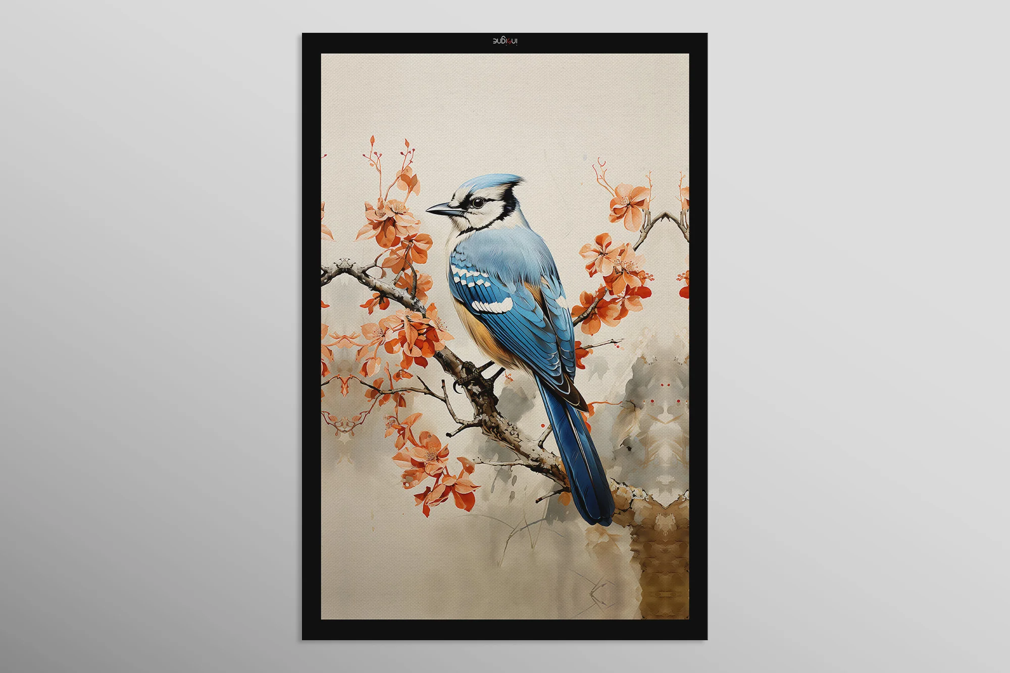 Sapphire Songbird — Haptic 3D Embossed + High-Gloss Lacquer Print - Image 11