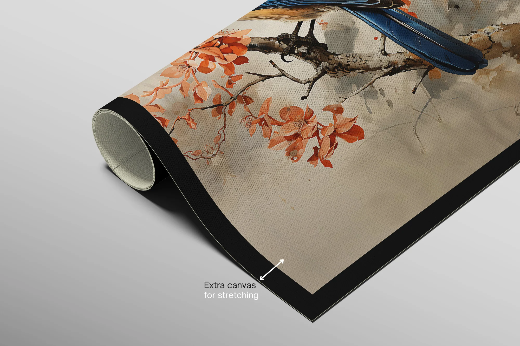 Sapphire Songbird — Haptic 3D Embossed + High-Gloss Lacquer Print - Image 9
