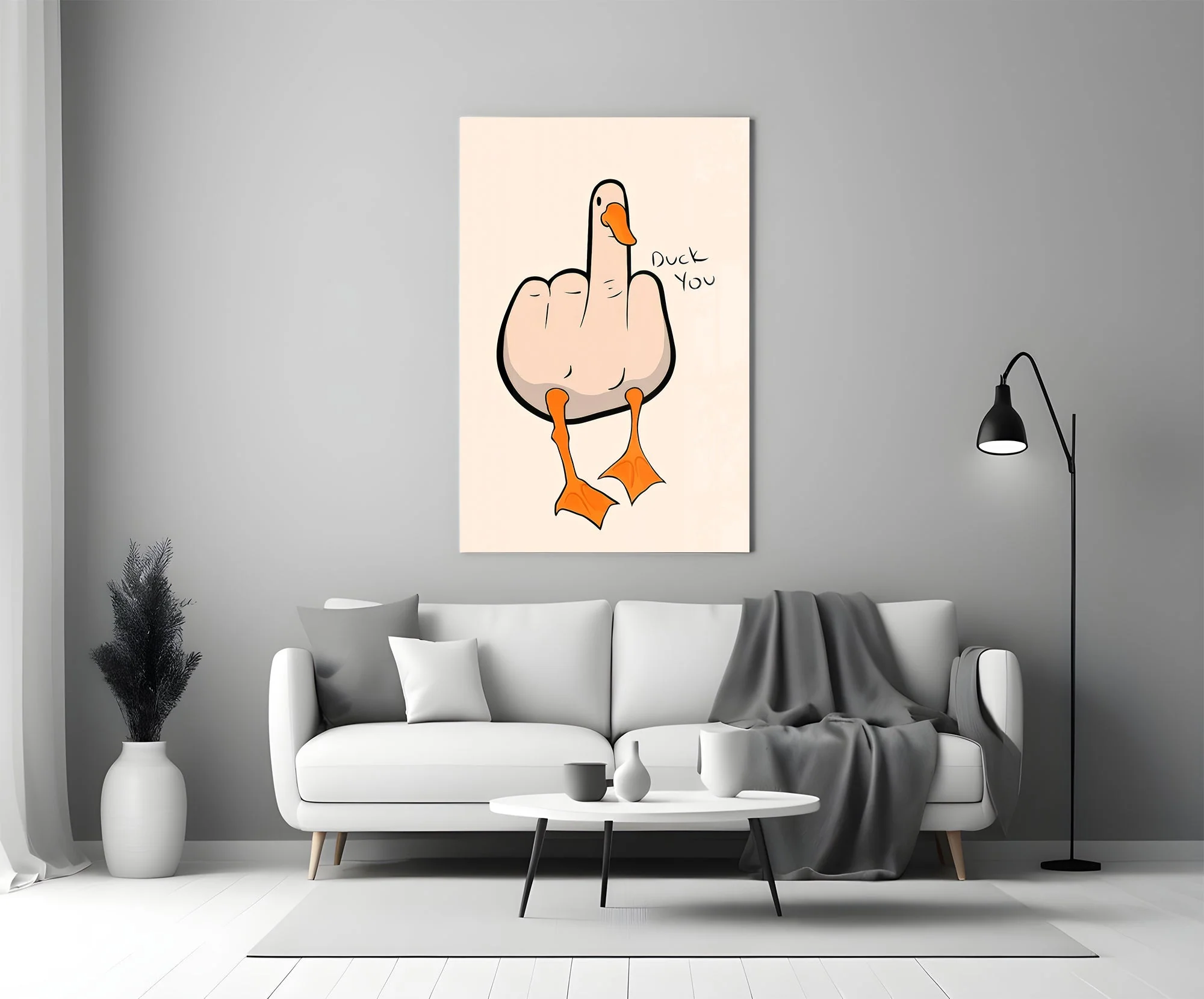 Sassy Duck Pun Glass Wall Art - Image 5