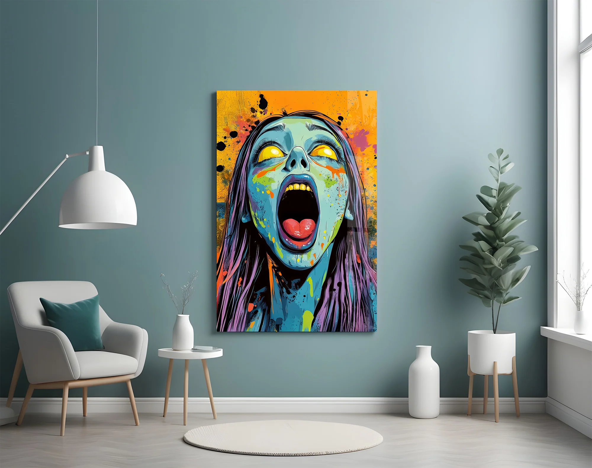 Scream of the Living Dead Glass Wall Art - Image 5