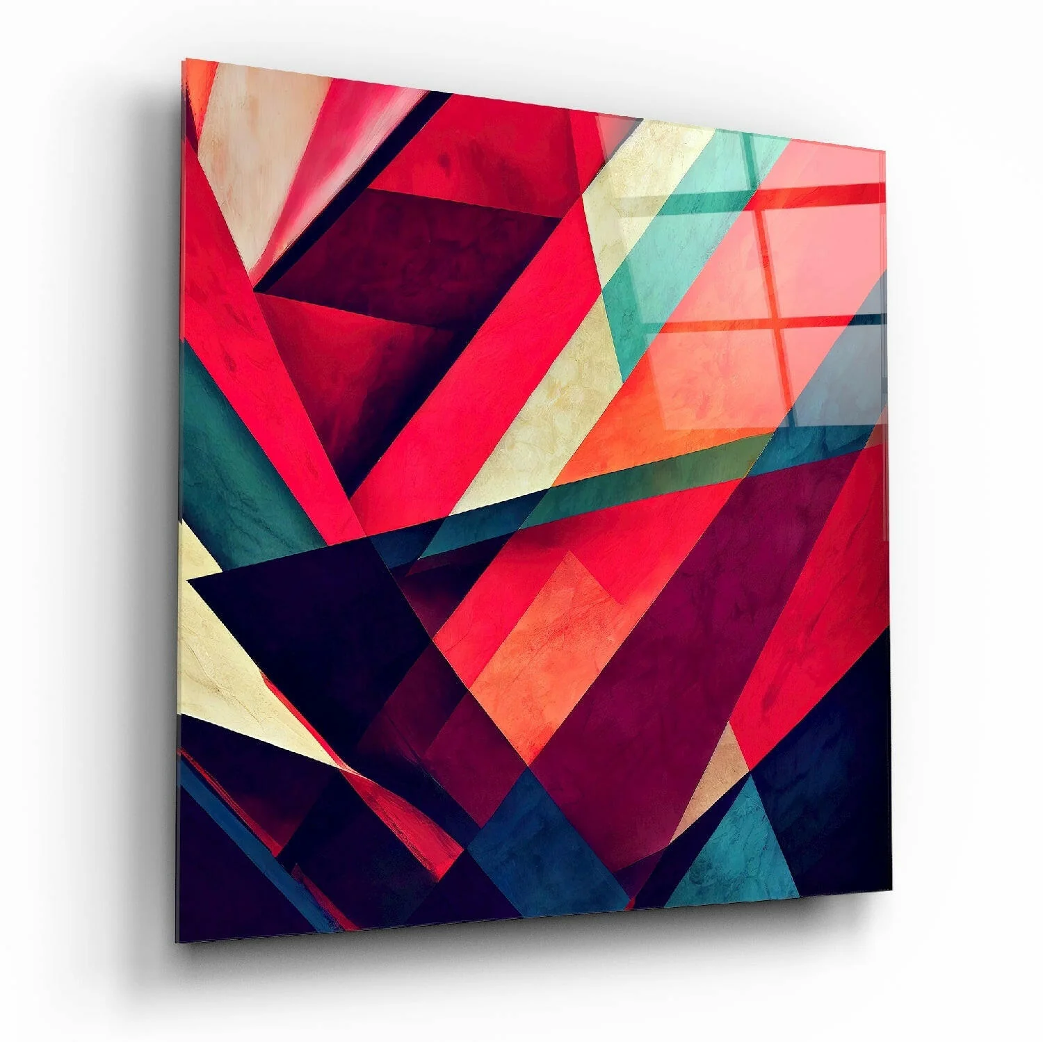 V's Glass Wall Art || Designer Collection
