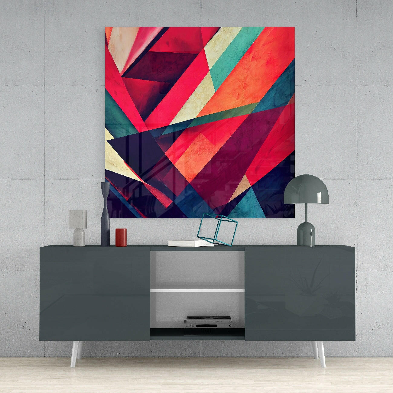 V's Glass Wall Art || Designer Collection - Image 4
