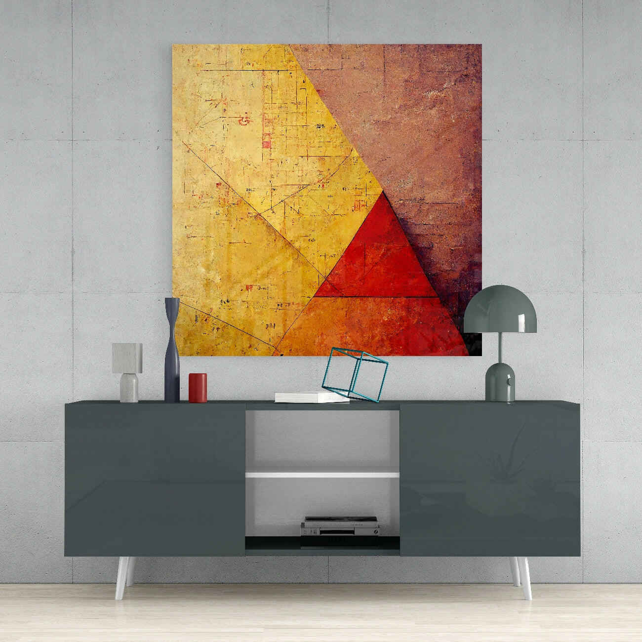 Ancient Wall Glass Wall Art || Designers Collection - Image 4