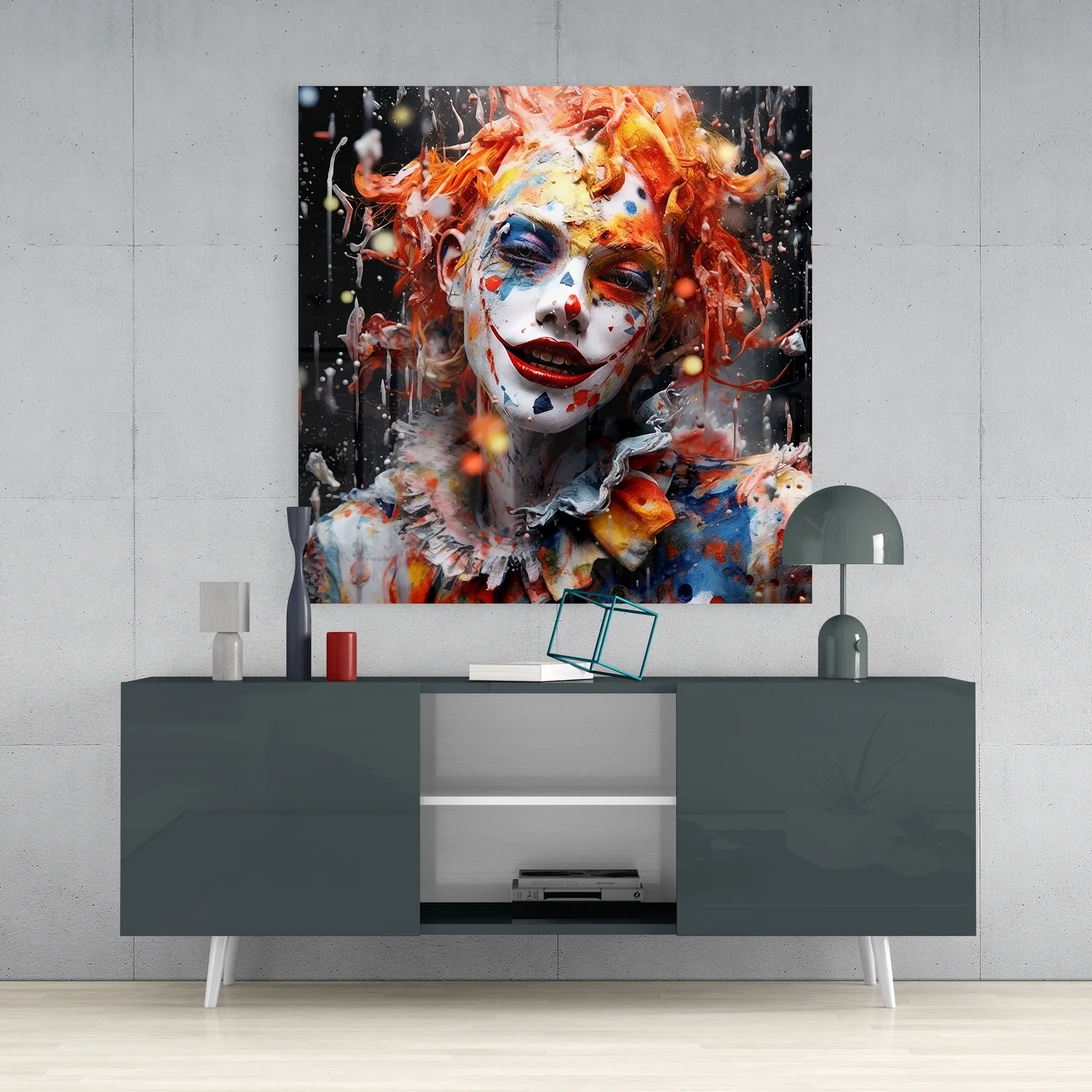 Clown Glass Wall Art - Image 4