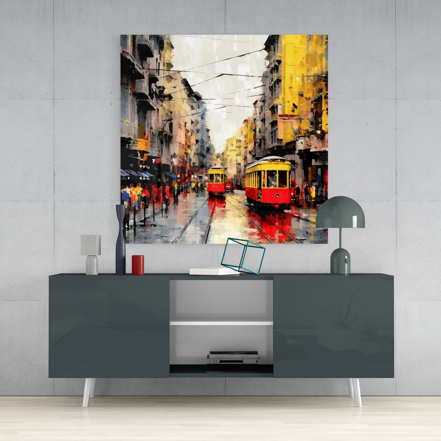 Istiklal Street Glass Wall Art - Image 4