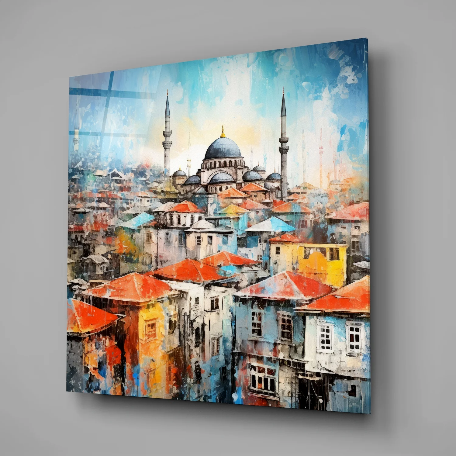 Istanbul Glass Wall Art - Image 2