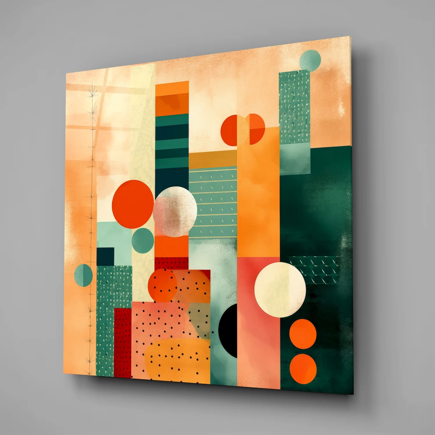 Modern Art Glass Wall Art - Image 2