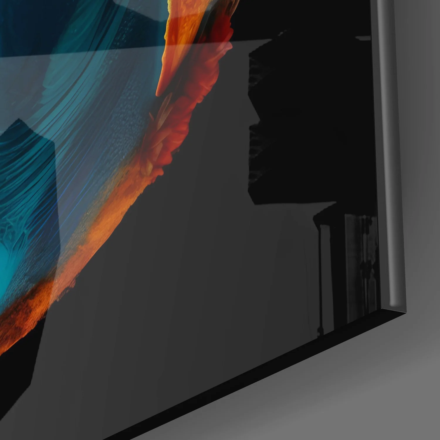 Color Explosions On Earth Glass Wall Art|| Designer's Collection - Image 3