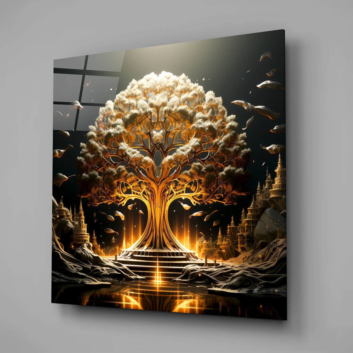 Tree of Life Glass Wall Art|| Designer's Collection - Image 2