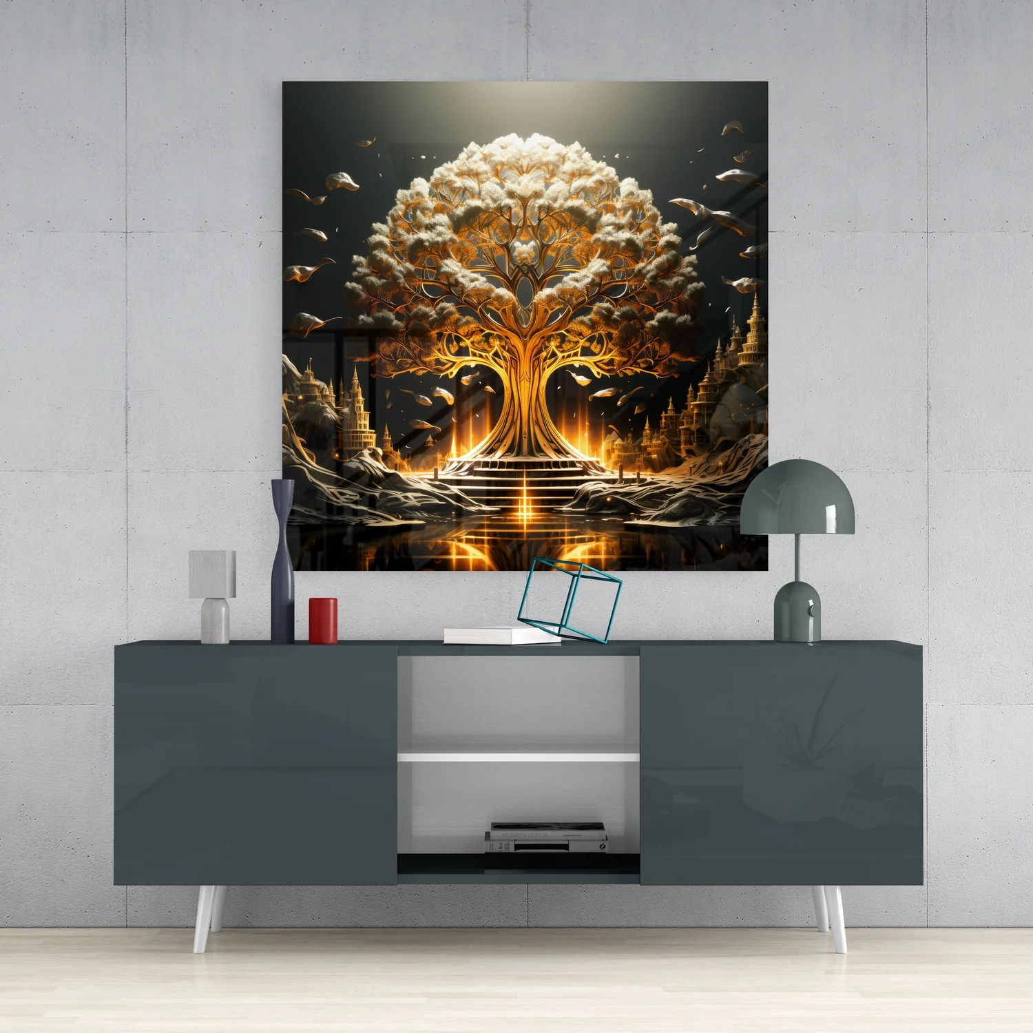 Tree of Life Glass Wall Art|| Designer's Collection - Image 4