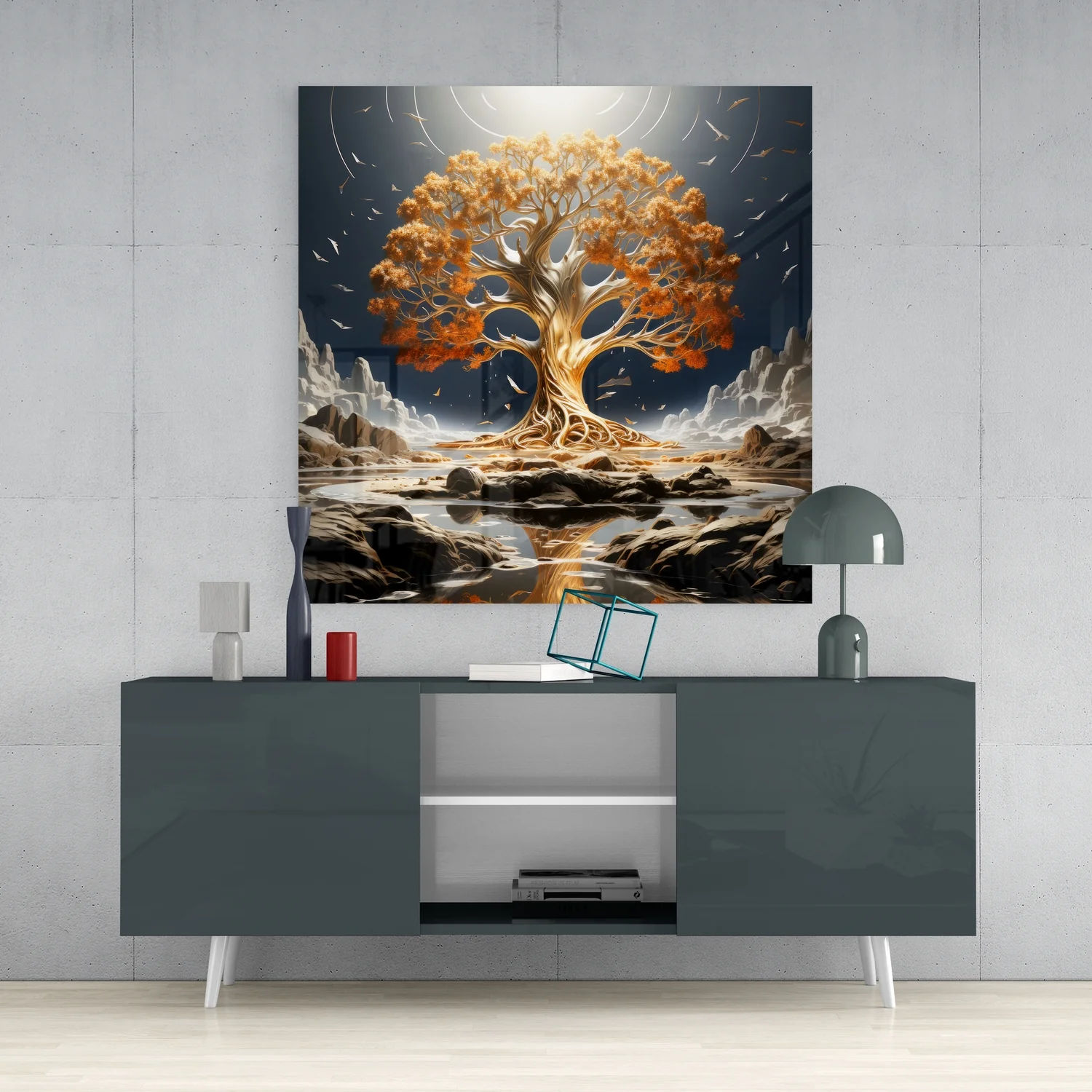 Tree of Life Glass Wall Art|| Designer's Collection - Image 4
