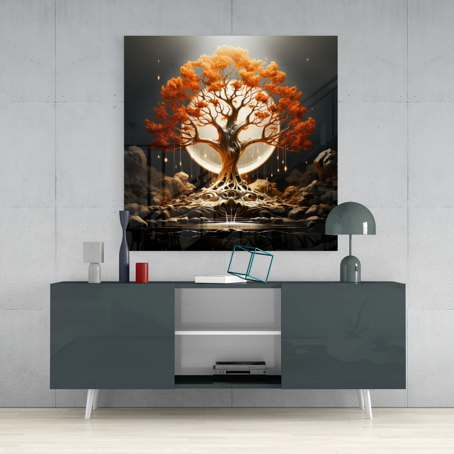 Tree of Life Glass Wall Art|| Designer's Collection - Image 4
