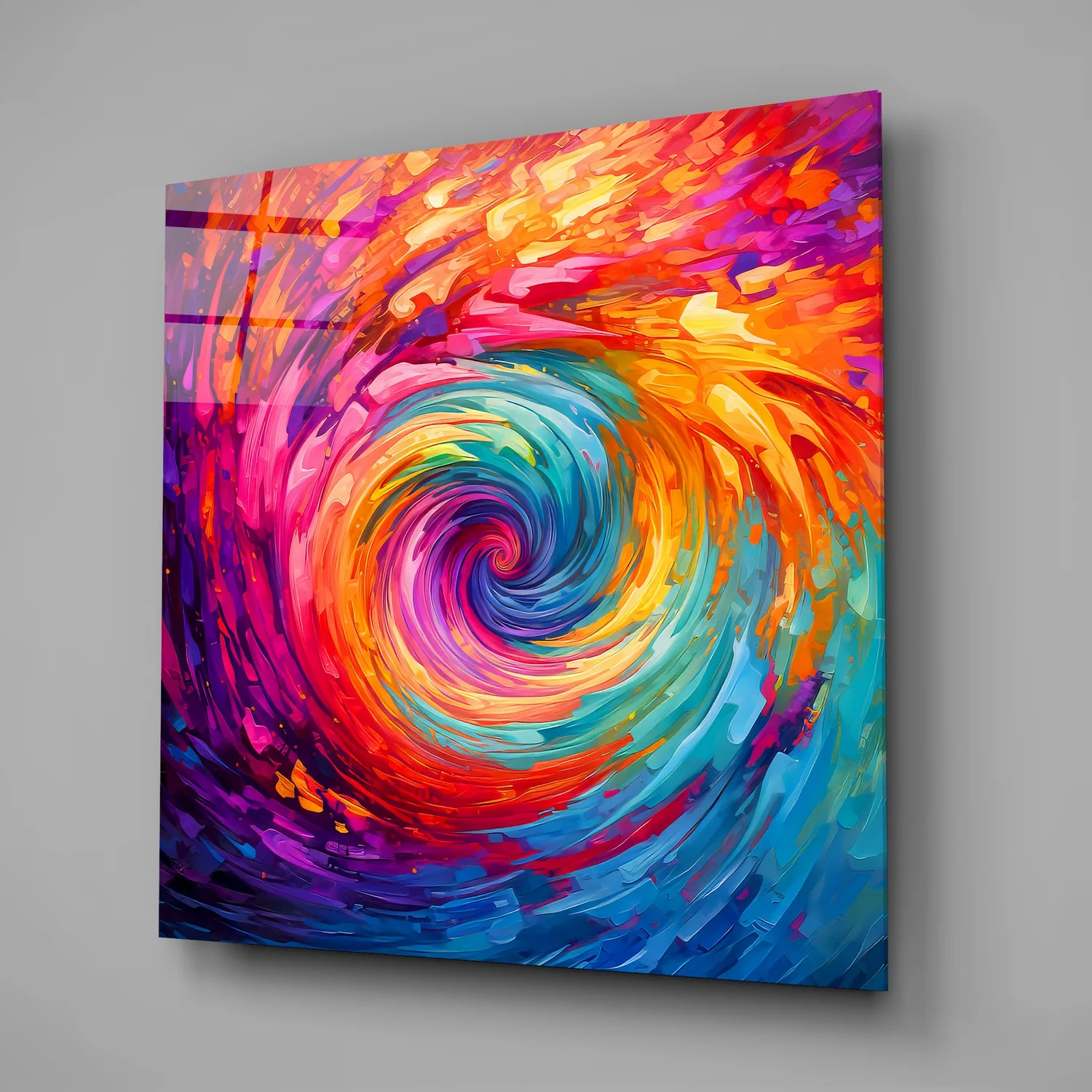 Colorful Hole Glass Wall Art|| Designer's Collection - Image 2