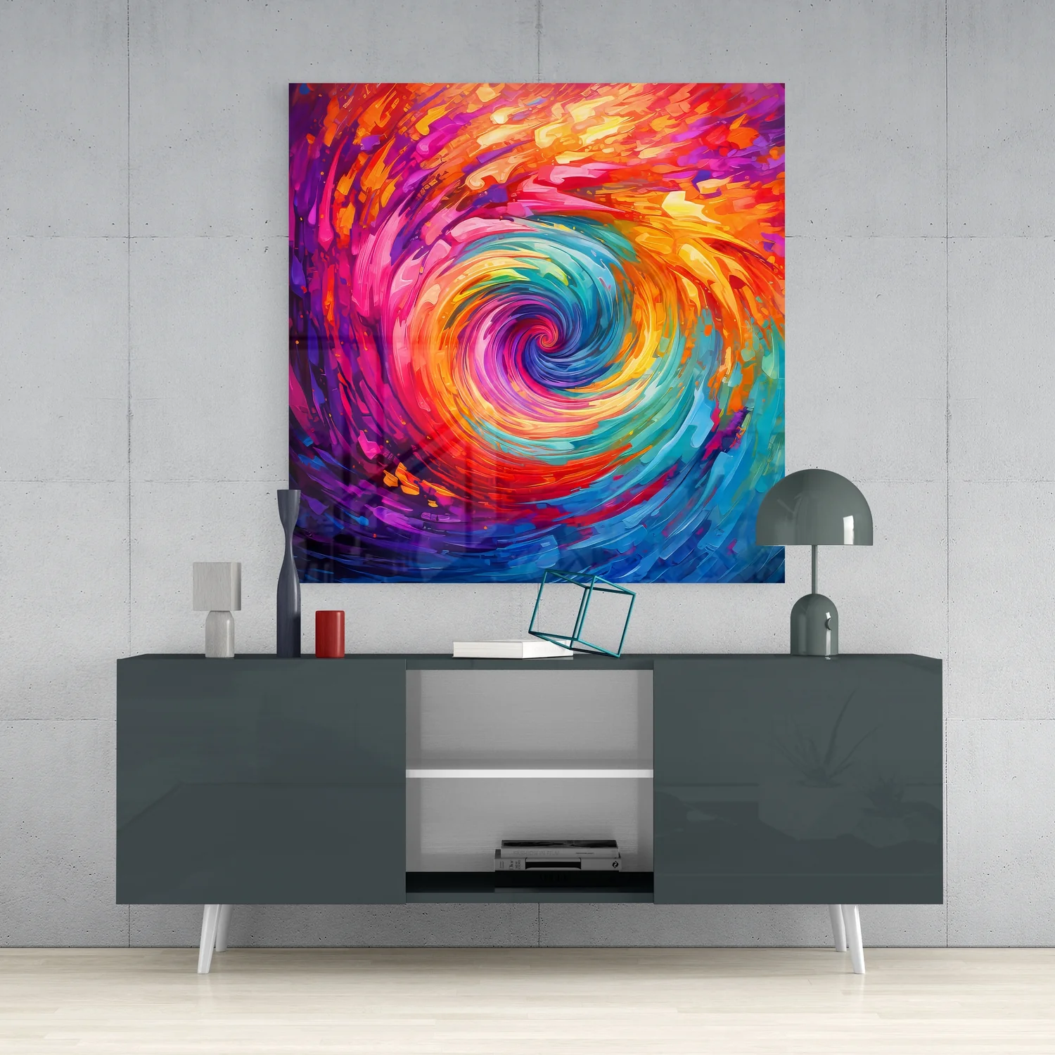 Colorful Hole Glass Wall Art|| Designer's Collection - Image 4