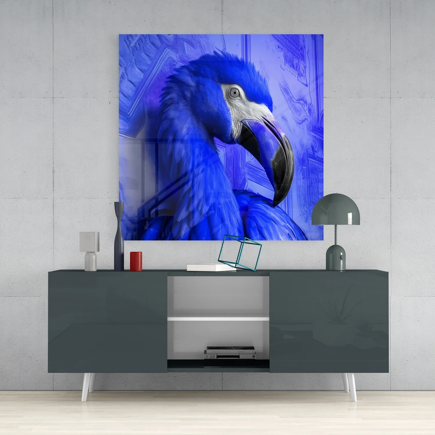 Flamingo Glass Wall Art|| Designer's Collection - Image 4